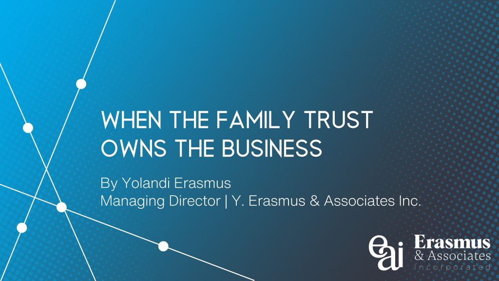 When the Family Trust Owns the Business